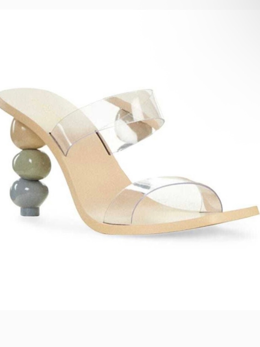 CULT GAIA Meta Bauble-Heel Vinyl Mules Size 38